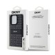 Husă DKNY PU Leather Repeat Pattern Tonal Stripe pentru iPhone 14 Pro, Black (Bakr, DKHCP14LPRTHSLK) by www.silkase.ro