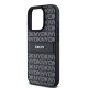 Husă Premium DKNY PU Leather Repeat Pattern Tonal Stripe pentru iPhone 14 Pro Max, Black (Bakr, DKHCP14XPRTHSLK) by www.silkase.ro