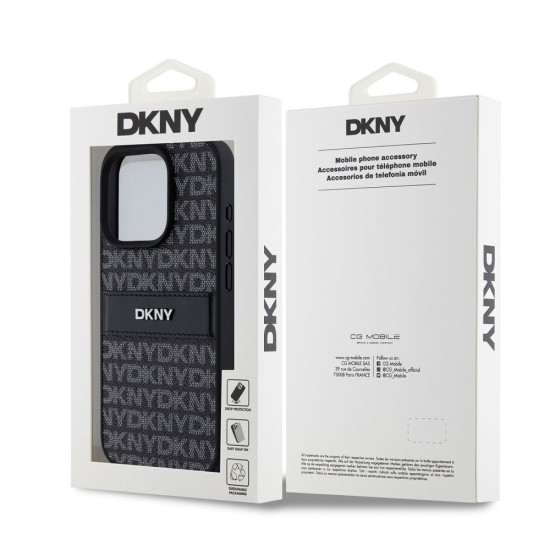 Husă iPhone 15 Pro Max DKNY PU Leather Repeat Pattern Tonal Stripe, Black Husă iPhone 15 Pro Max DKNY PU Leather Repeat Pattern Tonal Stripe, Black (Bakr, DKHCP15XPRTHSLK) by www.silkase.ro
