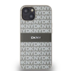 Husă DKNY PU Leather Repeat Pattern Tonal Stripe pentru iPhone 14, Beige Husă DKNY PU Leather Repeat Pattern Tonal Stripe pentru iPhone 14, Beige