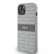 Husă DKNY PU Leather Repeat Pattern Tonal Stripe pentru iPhone 14, Beige (Bakr, DKHCP14SPRTHSLE) by www.silkase.ro