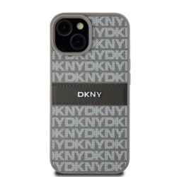 Husă de Protecție iPhone 15 DKNY PU Leather Repeat Pattern Tonal Stripe, Beige Husă de Protecție iPhone 15 DKNY PU Leather Repeat Pattern Tonal Stripe, Beige