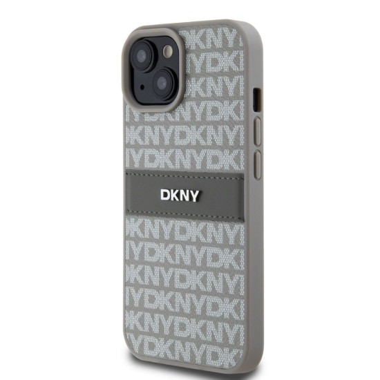 Husă de Protecție iPhone 15 DKNY PU Leather Repeat Pattern Tonal Stripe, Beige Husă de Protecție iPhone 15 DKNY PU Leather Repeat Pattern Tonal Stripe, Beige (Bakr, DKHCP15SPRTHSLE) by www.silkase.ro