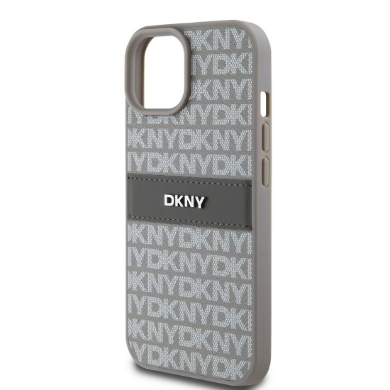 Husă de Protecție iPhone 15 DKNY PU Leather Repeat Pattern Tonal Stripe, Beige Husă de Protecție iPhone 15 DKNY PU Leather Repeat Pattern Tonal Stripe, Beige (Bakr, DKHCP15SPRTHSLE) by www.silkase.ro