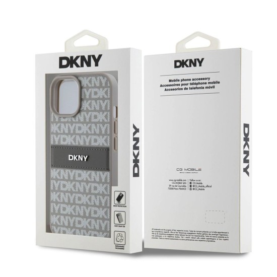 Husă de Protecție iPhone 15 DKNY PU Leather Repeat Pattern Tonal Stripe, Beige Husă de Protecție iPhone 15 DKNY PU Leather Repeat Pattern Tonal Stripe, Beige (Bakr, DKHCP15SPRTHSLE) by www.silkase.ro