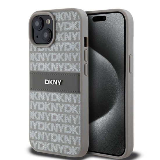 Husă de Protecție iPhone 15 DKNY PU Leather Repeat Pattern Tonal Stripe, Beige Husă de Protecție iPhone 15 DKNY PU Leather Repeat Pattern Tonal Stripe, Beige (Bakr, DKHCP15SPRTHSLE) by www.silkase.ro