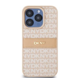 Husa DKNY PU Leather Repeat Pattern Tonal Stripe pentru iPhone 14 Pro Max, Pink Husa DKNY PU Leather Repeat Pattern Tonal Stripe pentru iPhone 14 Pro Max, Pink