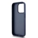Husa Premium DKNY PU Leather Repeat Pattern Tonal Stripe pentru iPhone 15 Pro Max, Blue (Bakr, DKHCP15XPRTHSLB) by www.silkase.ro
