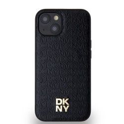 Husă DKNY PU Leather Repeat Pattern Stack Logo MagSafe pentru iPhone 15, Black Husă DKNY PU Leather Repeat Pattern Stack Logo MagSafe pentru iPhone 15, Black