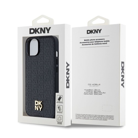 Husă DKNY PU Leather Repeat Pattern Stack Logo MagSafe pentru iPhone 15, Black Husă DKNY PU Leather Repeat Pattern Stack Logo MagSafe pentru iPhone 15, Black (Bakr, DKHMP15SPSHRPSK) by www.silkase.ro