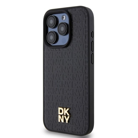 Husa DKNY PU Leather Repeat Pattern Stack Logo MagSafe pentru iPhone 15 Pro Max, Black Husa DKNY PU Leather Repeat Pattern Stack Logo MagSafe pentru iPhone 15 Pro Max, Black (Bakr, DKHMP15XPSHRPSK) by www.silkase.ro
