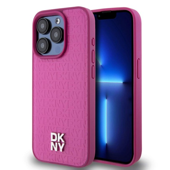 Husă MagSafe DKNY din Piele Ecologică cu Logo Stack pentru iPhone 15 Pro Max, Roz Husă MagSafe DKNY din Piele Ecologică cu Logo Stack pentru iPhone 15 Pro Max, Roz (Bakr, DKHMP15XPSHRPSP) by www.silkase.ro