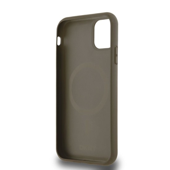 Husa DKNY iPhone 11, PU Leather Repeat Pattern Bottom Stripe, MagSafe, Maro Husa DKNY iPhone 11, PU Leather Repeat Pattern Bottom Stripe, MagSafe, Maro (Bakr, DKHMN61PSOSPW) by www.silkase.ro