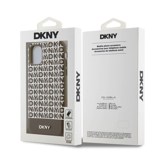 Husa DKNY iPhone 11, PU Leather Repeat Pattern Bottom Stripe, MagSafe, Maro Husa DKNY iPhone 11, PU Leather Repeat Pattern Bottom Stripe, MagSafe, Maro (Bakr, DKHMN61PSOSPW) by www.silkase.ro