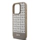 Husă DKNY PU Leather Repeat Pattern Bottom Stripe MagSafe pentru iPhone 14 Pro, Brown (Bakr, DKHMP14LPSOSPW) by www.silkase.ro