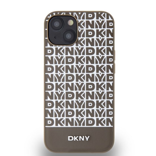 Husa DKNY PU Leather Repeat Pattern Bottom Stripe MagSafe pentru iPhone 15, Brown Husa DKNY PU Leather Repeat Pattern Bottom Stripe MagSafe pentru iPhone 15, Brown (Bakr, DKHMP15SPSOSPW) by www.silkase.ro