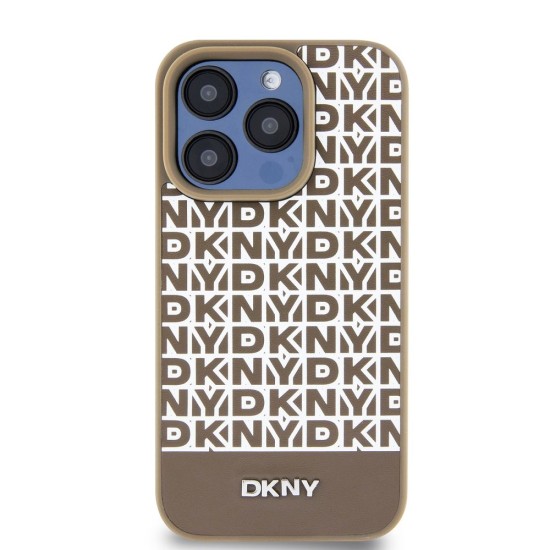 Husa de Protectie DKNY PU Leather Repeat Pattern Bottom Stripe MagSafe pentru iPhone 15 Pro Max, Brown Husa de Protectie DKNY PU Leather Repeat Pattern Bottom Stripe MagSafe pentru iPhone 15 Pro Max, Brown (Bakr, DKHMP15XPSOSPW) by www.silkase.ro