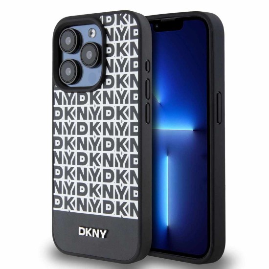 Husa iPhone 12 / 12 Pro DKNY PU Leather Repeat Pattern MagSafe, Black Husa iPhone 12 / 12 Pro DKNY PU Leather Repeat Pattern MagSafe, Black (Bakr, DKHMP12MPSOSPK) by www.silkase.ro