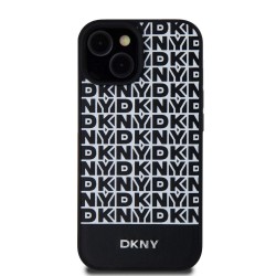 Husă de Protecție DKNY PU Leather Repeat Pattern Bottom Stripe MagSafe pentru iPhone 15, Black Husă de Protecție DKNY PU Leather Repeat Pattern Bottom Stripe MagSafe pentru iPhone 15, Black