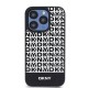 Husă DKNY PU Leather Repeat Pattern Bottom Stripe MagSafe pentru iPhone 15 Pro, Black (Bakr, DKHMP15LPSOSPK) by www.silkase.ro