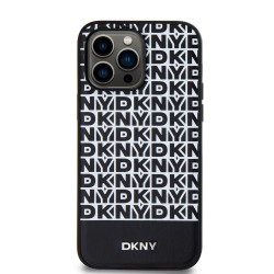 Husa DKNY PU Leather Repeat Pattern Bottom Stripe MagSafe pentru iPhone 15 Pro Max, Black Husa DKNY PU Leather Repeat Pattern Bottom Stripe MagSafe pentru iPhone 15 Pro Max, Black
