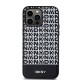 Husa DKNY PU Leather Repeat Pattern Bottom Stripe MagSafe pentru iPhone 15 Pro Max, Black (Bakr, DKHMP15XPSOSPK) by www.silkase.ro