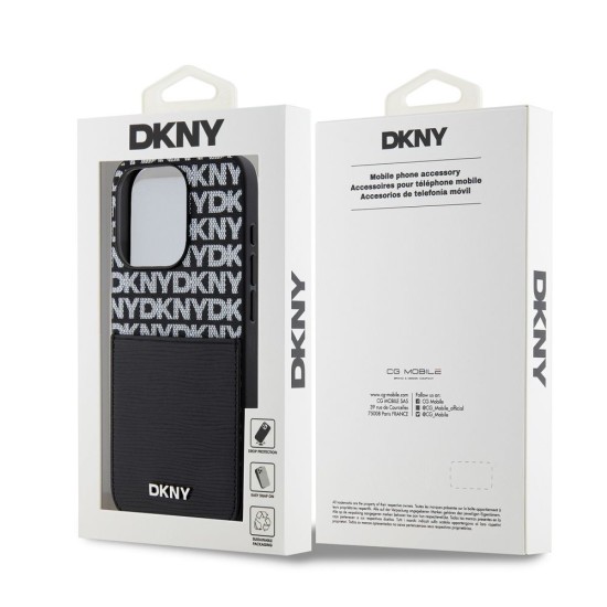 Husă DKNY PU Leather Repeat Pattern cu Buzunar Card pentru iPhone 14 Pro, Black Husă DKNY PU Leather Repeat Pattern cu Buzunar Card pentru iPhone 14 Pro, Black (Bakr, DKHCP14LPCRTHLK) by www.silkase.ro