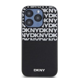 Husa DKNY PU Leather Repeat Pattern Card Pocket pentru iPhone 14 Pro Max, Black Husa DKNY PU Leather Repeat Pattern Card Pocket pentru iPhone 14 Pro Max, Black
