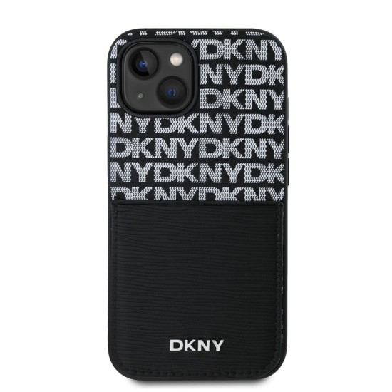 Husă DKNY PU Leather Repeat Pattern Card Pocket pentru iPhone 15, Black Husă DKNY PU Leather Repeat Pattern Card Pocket pentru iPhone 15, Black (Bakr, DKHCP15SPCRTHLK) by www.silkase.ro