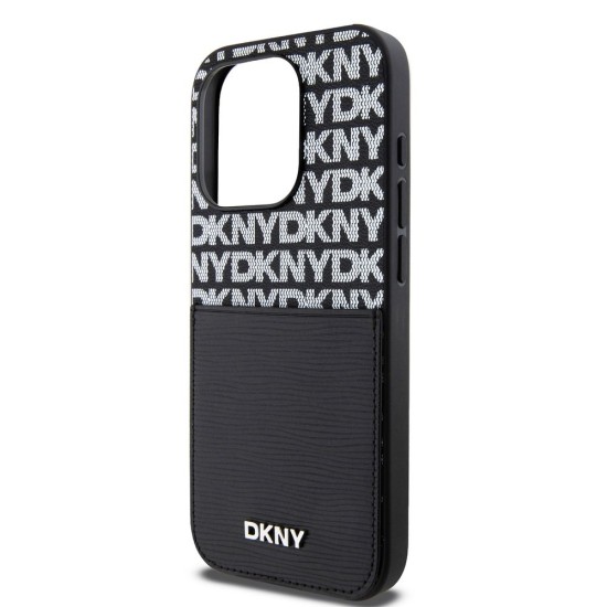 Husa DKNY PU Leather Repeat Pattern Card Pocket pentru iPhone 15 Pro Max Black Husa DKNY PU Leather Repeat Pattern Card Pocket pentru iPhone 15 Pro Max Black (Bakr, DKHCP15XPCRTHLK) by www.silkase.ro