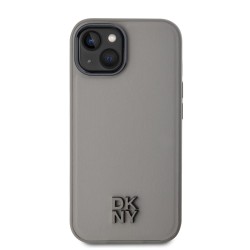 Husa DKNY PU Leather Stack Logo pentru iPhone 15, MagSafe, Grey Husa DKNY PU Leather Stack Logo pentru iPhone 15, MagSafe, Grey