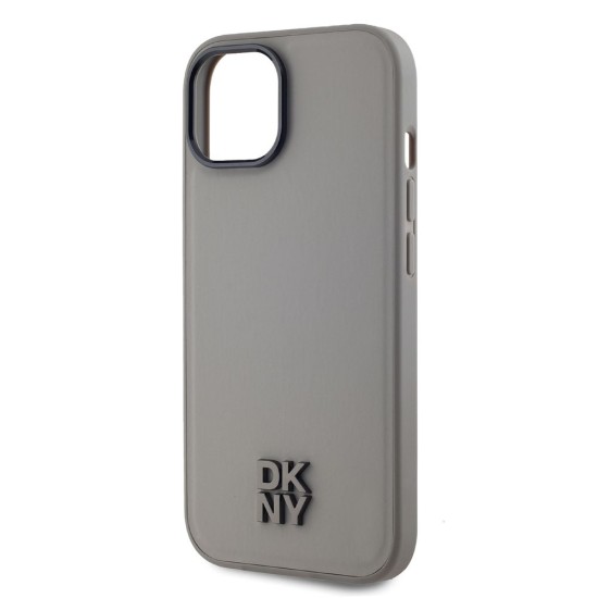 Husa DKNY PU Leather Stack Logo pentru iPhone 15, MagSafe, Grey Husa DKNY PU Leather Stack Logo pentru iPhone 15, MagSafe, Grey (Bakr, DKHMP15SPSMCSLE) by www.silkase.ro