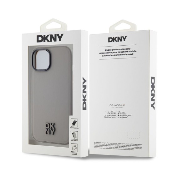 Husa DKNY PU Leather Stack Logo pentru iPhone 15, MagSafe, Grey Husa DKNY PU Leather Stack Logo pentru iPhone 15, MagSafe, Grey (Bakr, DKHMP15SPSMCSLE) by www.silkase.ro