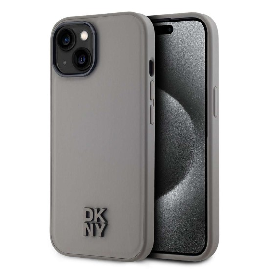 Husa DKNY PU Leather Stack Logo pentru iPhone 15, MagSafe, Grey Husa DKNY PU Leather Stack Logo pentru iPhone 15, MagSafe, Grey (Bakr, DKHMP15SPSMCSLE) by www.silkase.ro