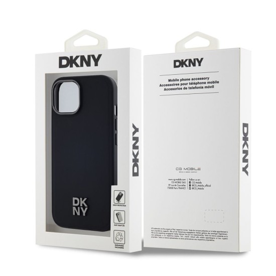 Husă Premium DKNY PU Leather Stack Logo Magsafe pentru iPhone 15, Negru Husă Premium DKNY PU Leather Stack Logo Magsafe pentru iPhone 15, Negru (Bakr, DKHMP15SPSMCSLK) by www.silkase.ro