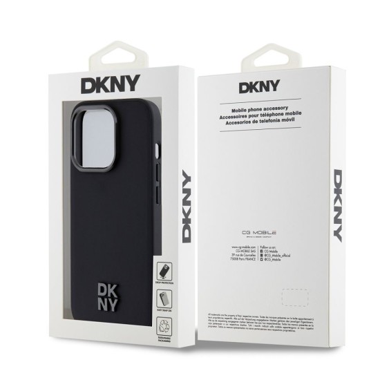 Husă DKNY PU Leather Stack Logo MagSafe pentru iPhone 15 Pro Max, Black Husă DKNY PU Leather Stack Logo MagSafe pentru iPhone 15 Pro Max, Black (Bakr, DKHMP15XPSMCSLK) by www.silkase.ro