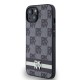 Husa DKNY iPhone 13, Piele PU, Model Carouri si Dungi, Black (Bakr, DKHCP13MPCPTSSK) by www.silkase.ro