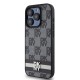 Husă de protecție DKNY pentru iPhone 14 Pro, PU Leather, Checkered Pattern and Stripe, Negru (Bakr, DKHCP14LPCPTSSK) by www.silkase.ro