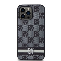 Husa DKNY PU Leather cu Pattern Carouri si Dungi pentru iPhone 15 Pro Max, Black Husa DKNY PU Leather cu Pattern Carouri si Dungi pentru iPhone 15 Pro Max, Black