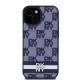 Husa de Protectie DKNY pentru iPhone 15, PU Leather Checkered Pattern and Stripe, Albastru (Bakr, DKHCP15SPCPTSSB) by www.silkase.ro
