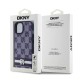 Husa de Protectie DKNY pentru iPhone 15, PU Leather Checkered Pattern and Stripe, Albastru (Bakr, DKHCP15SPCPTSSB) by www.silkase.ro