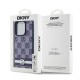 Husă DKNY PU Leather Checkered Pattern and Stripe pentru iPhone 15 Pro, Albastru Husă DKNY PU Leather Checkered Pattern and Stripe pentru iPhone 15 Pro, Albastru (Bakr, DKHCP15LPCPTSSB) by www.silkase.ro