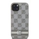 Husă DKNY pentru iPhone 13 din Piele PU, Model în Carouri și Dungă, Beige (Bakr, DKHCP13MPCPTSSE) by www.silkase.ro