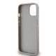 Husă DKNY din Piele PU cu Model Carouri și Dungă pentru iPhone 14, Bej (Bakr, DKHCP14SPCPTSSE) by www.silkase.ro