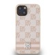 Husa DKNY PU Leather Checkered Pattern and Stripe pentru iPhone 15 Pink Husa DKNY PU Leather Checkered Pattern and Stripe pentru iPhone 15 Pink (Bakr, DKHCP15SPCPTSSP) by www.silkase.ro