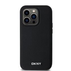 Husă DKNY PU Leather Silver Metal Logo MagSafe pentru iPhone 14 Pro Max, Negru Husă DKNY PU Leather Silver Metal Logo MagSafe pentru iPhone 14 Pro Max, Negru