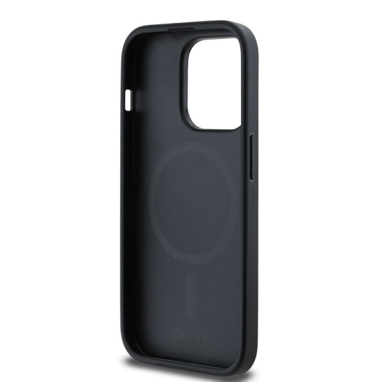 Husă DKNY PU Leather Silver Metal Logo MagSafe pentru iPhone 14 Pro Max, Negru Husă DKNY PU Leather Silver Metal Logo MagSafe pentru iPhone 14 Pro Max, Negru (Bakr, DKHMP14XPGHLMK) by www.silkase.ro