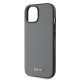 Husa DKNY PU Leather Silver Metal Logo Magsafe pentru iPhone 14, Grey (Bakr, DKHMP14SPGHLMS) by www.silkase.ro