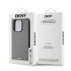 Husa iPhone 14 Pro DKNY PU Leather, Logo Metalic Argintiu, Magsafe, Grey Husa iPhone 14 Pro DKNY PU Leather, Logo Metalic Argintiu, Magsafe, Grey (Bakr, DKHMP14LPGHLMS) by www.silkase.ro