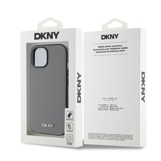 Husa iPhone 15 DKNY PU Leather Silver Metal Logo, MagSafe, Grey Husa iPhone 15 DKNY PU Leather Silver Metal Logo, MagSafe, Grey (Bakr, DKHMP15SPGHLMS) by www.silkase.ro